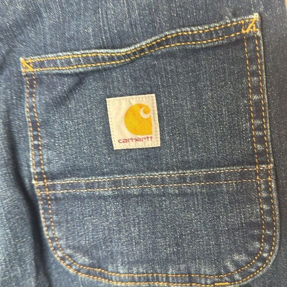 Carhartt Men's Relaxed Fit Utility Medium Dark Blue Jeans. Size 30X30. - Picture 12 of 16